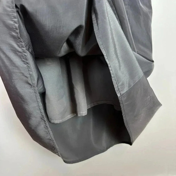 Pink Martini grey short sleeveless racerback dress elastic waist back overlap - Picture 6 of 7